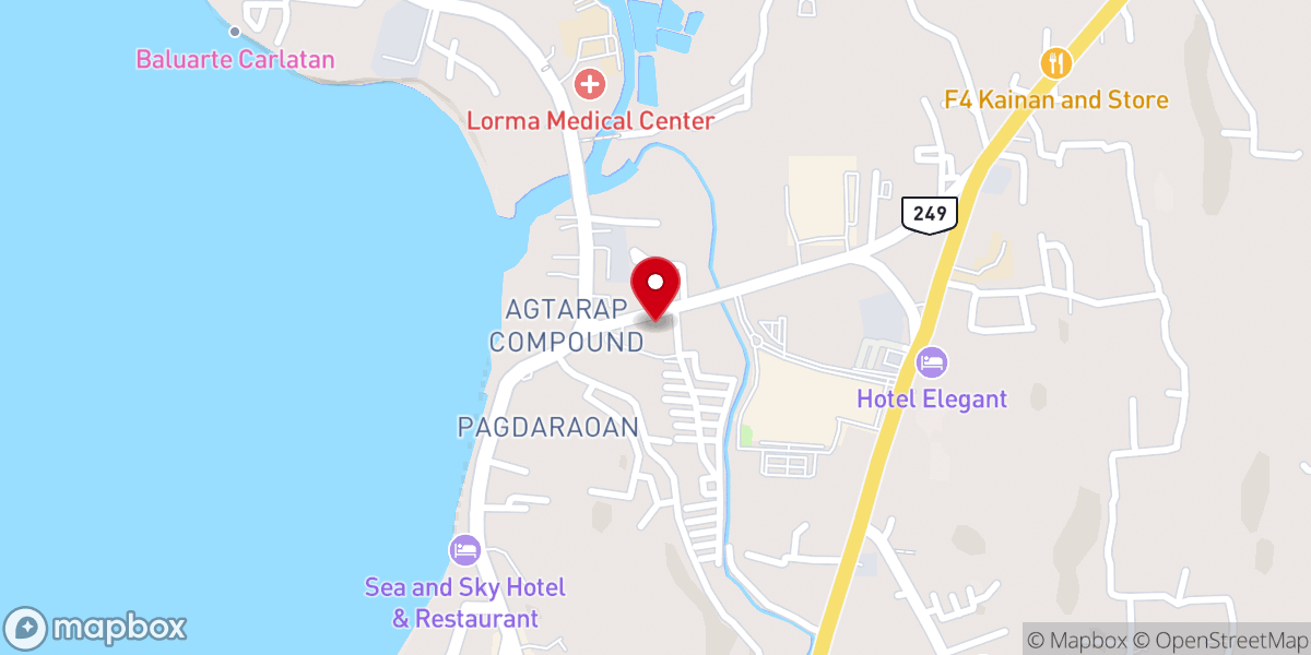 Map showing location of New Life Outreach San Fernando