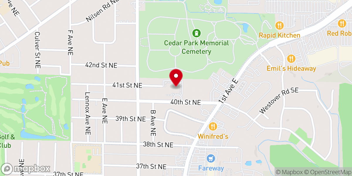 Map showing location of Christ Episcopal Church