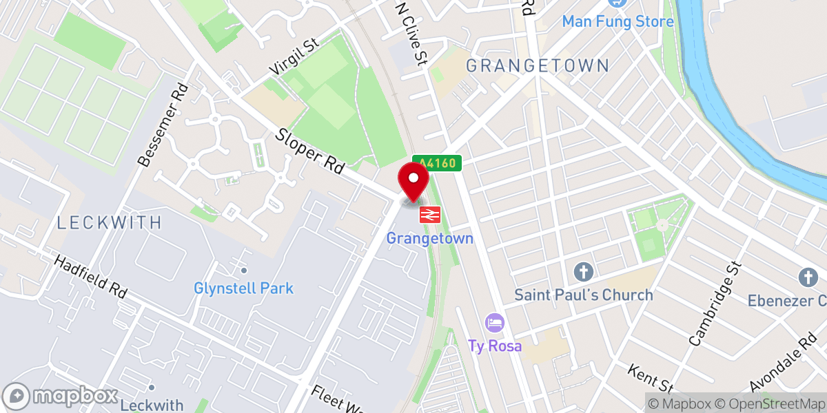 Map showing location of Redeemed Christian Church of God (RCCG) House Of Praise CARDIFF