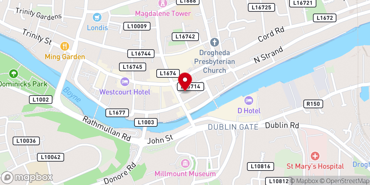 Map showing location of St. Augustine's Church