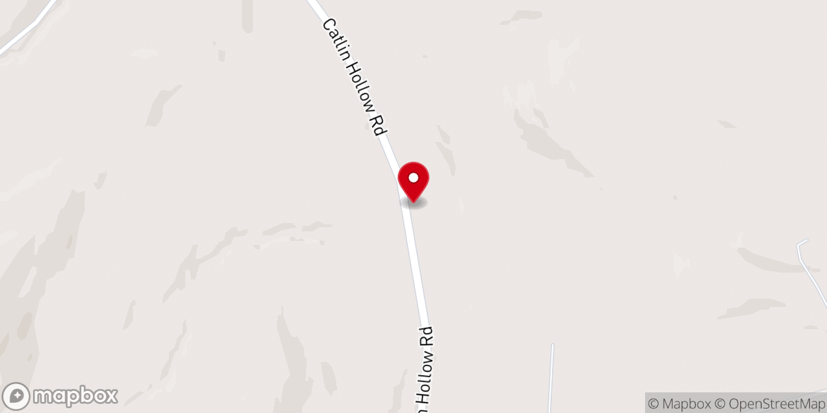 Map showing location of Catlin Hollow Church