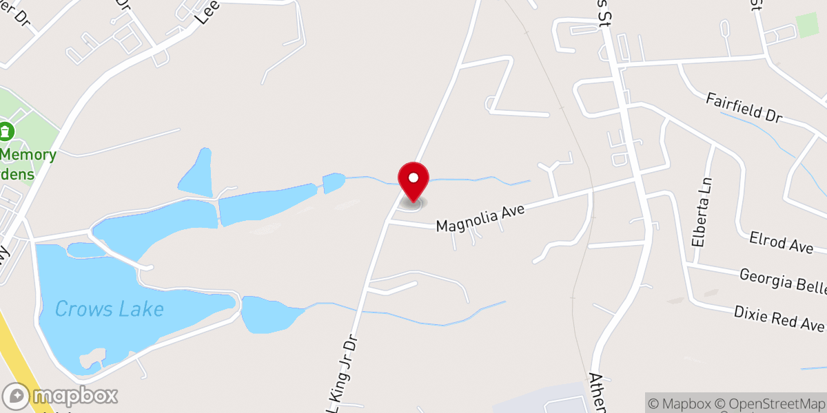 Map showing location of Paradise AME Church