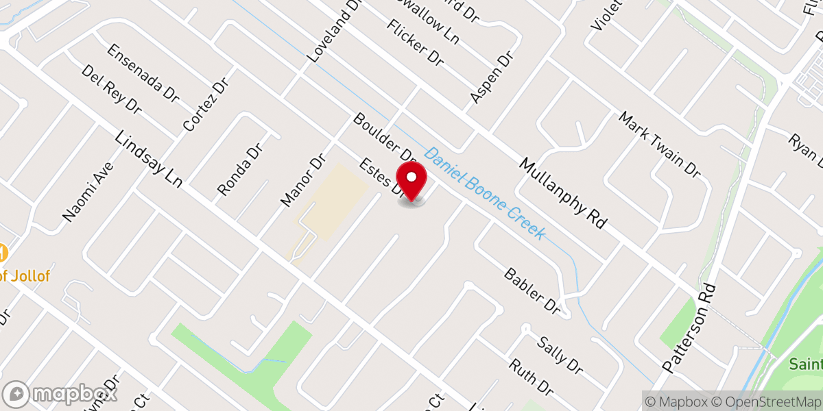 Map showing location of Dove Covenant Christian Center Church