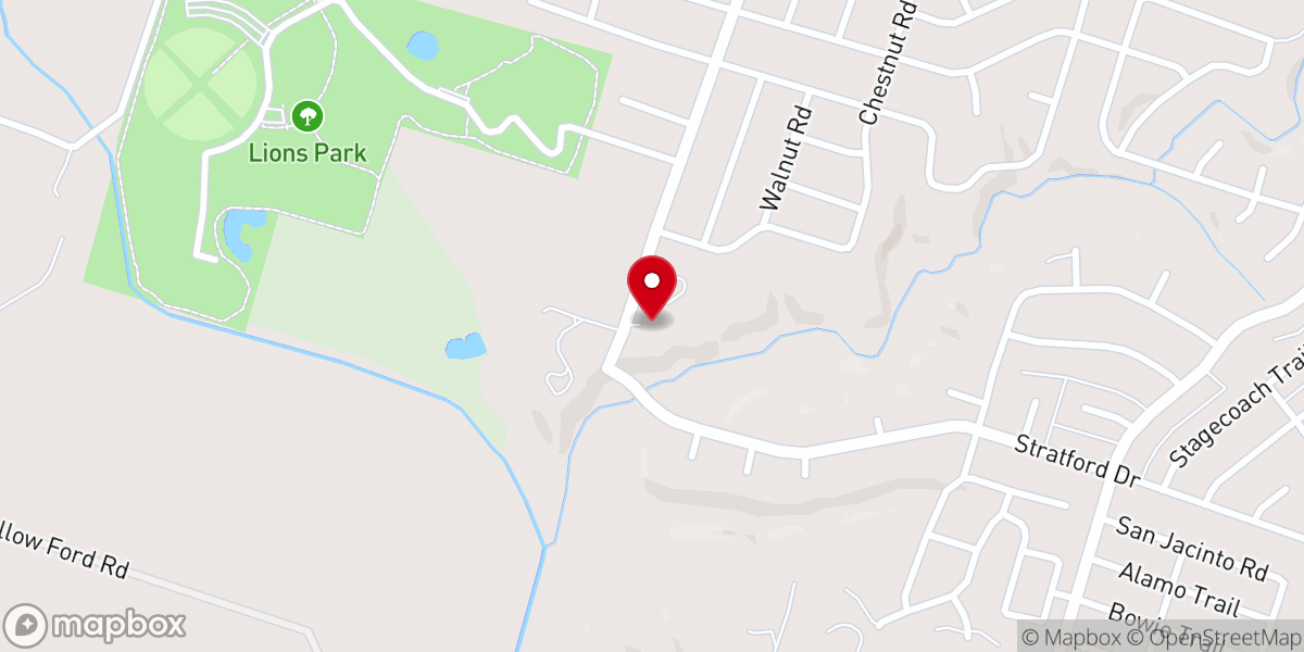 Map showing location of St. Francis' Episcopal Church