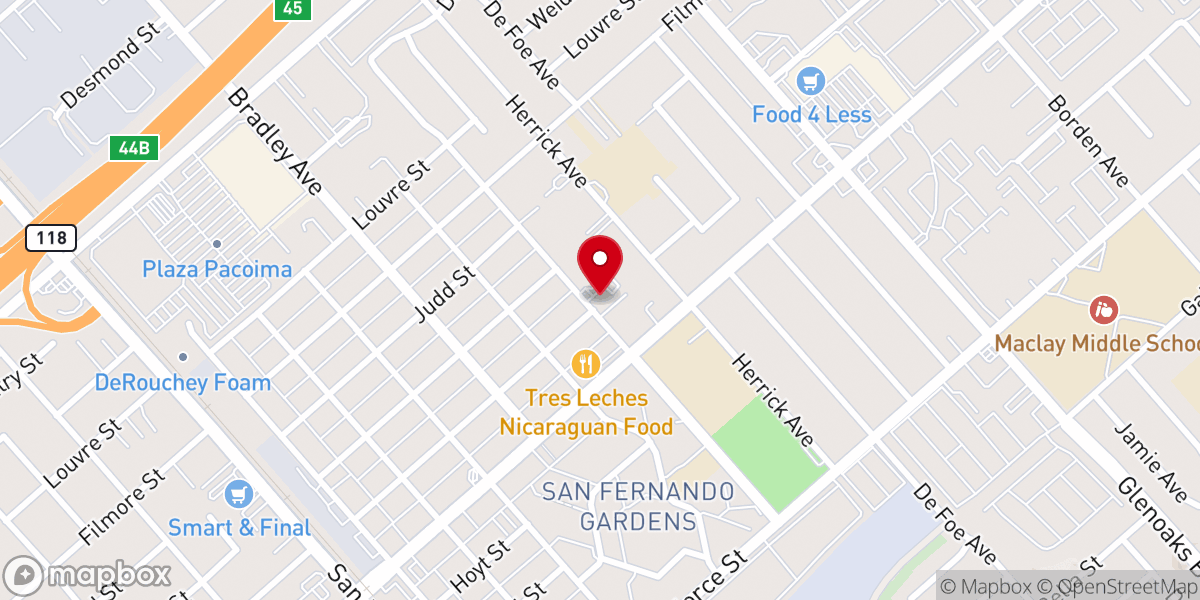 Map showing location of Greater Community Missionary Baptist Church