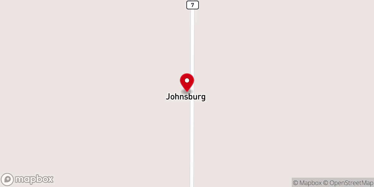 Map showing location of St John the Baptist Catholic Church