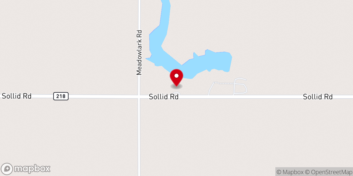Map showing location of Golden West Lutheran Church