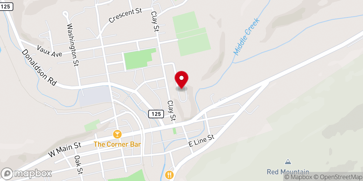 Map showing location of Most Blessed Trinity Catholic Church