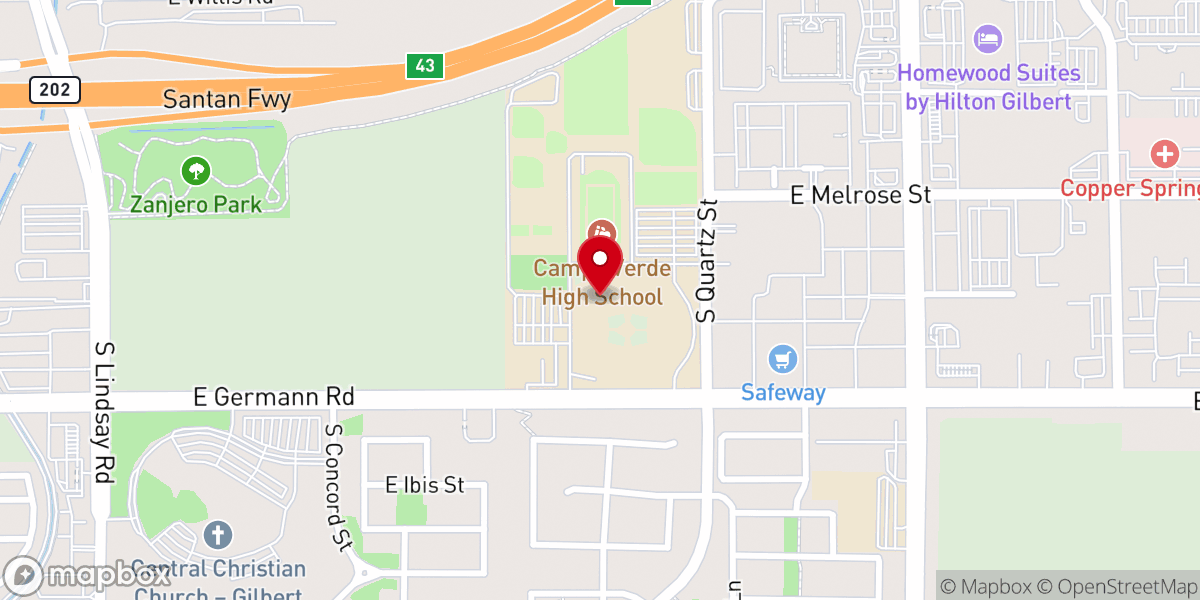 Map showing location of Valley Bible Church