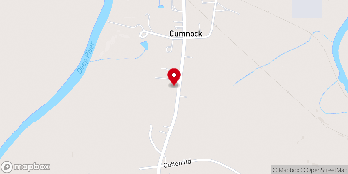 Map showing location of Cumnock Union Methodist Church
