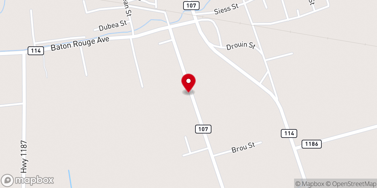Map showing location of Avoyelles Parish Police Jury