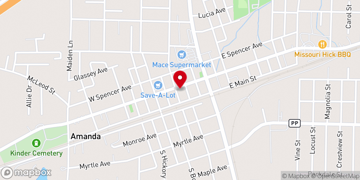 Map showing location of Christian Science Church