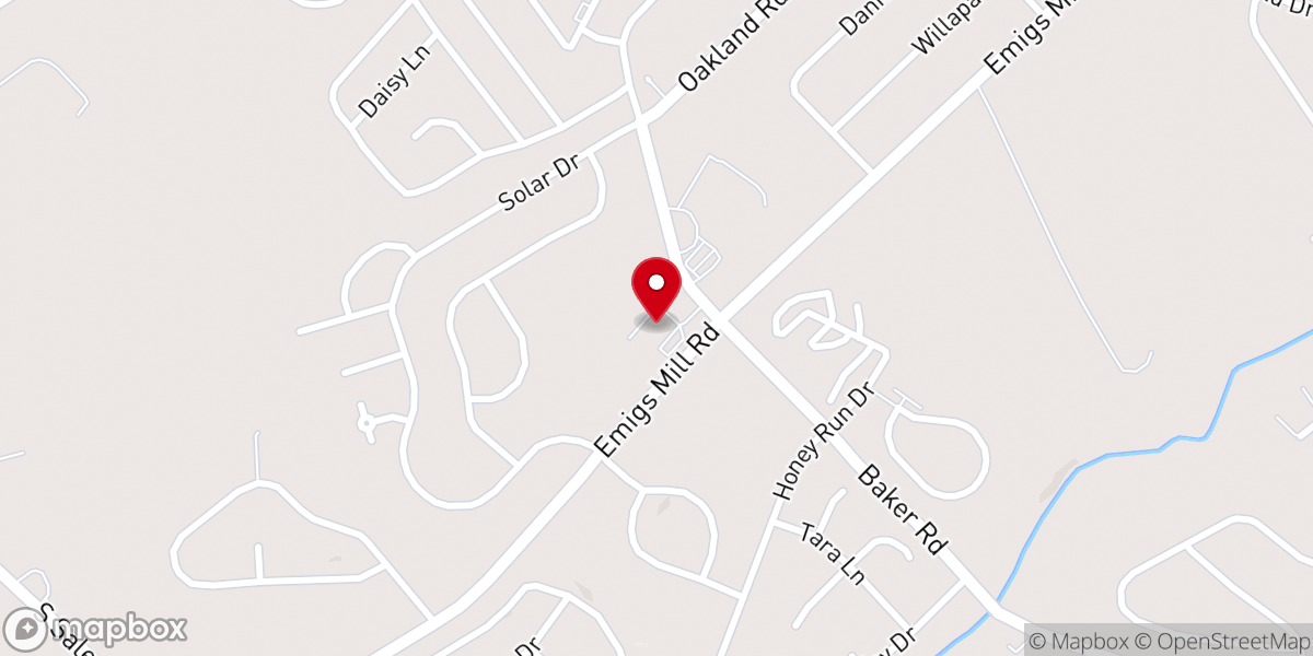 Map showing location of New Creation Community Church