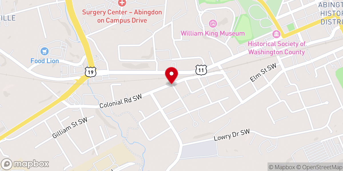 Map showing location of Friends Fellowship Pentecostal Church