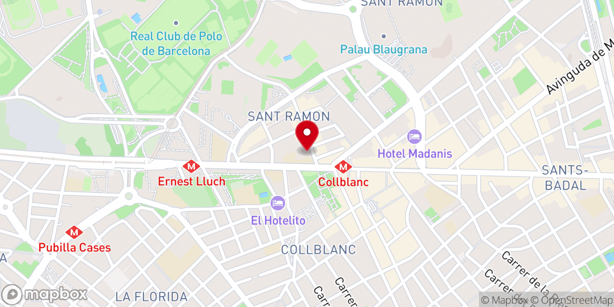 Map showing location of Iglesia de San Ramón Nonato
