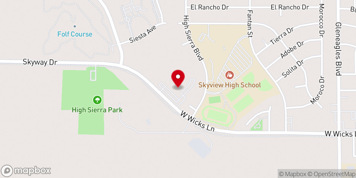 Map showing location of Harvest Church