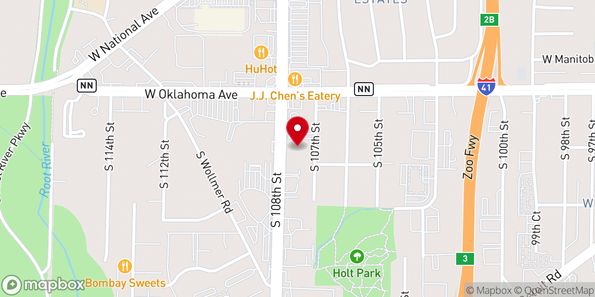 Map showing location of Blessed Hope United Methodist Church