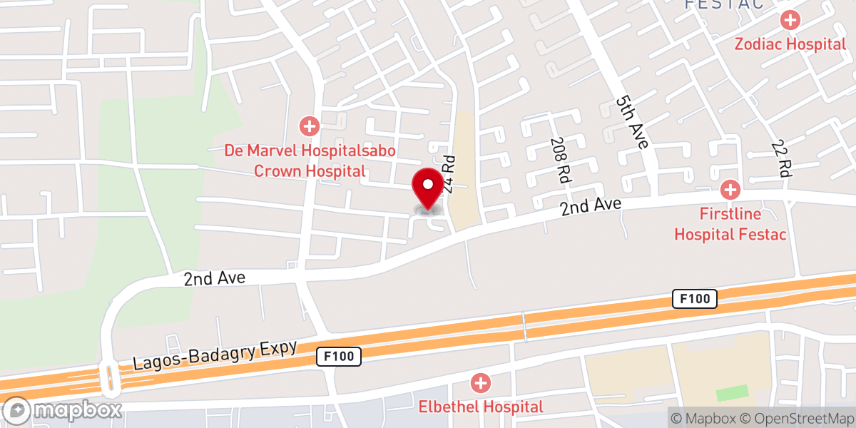 Map showing location of Church Of Christ
