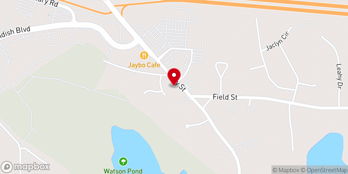 Map showing location of North Taunton Food Pantry