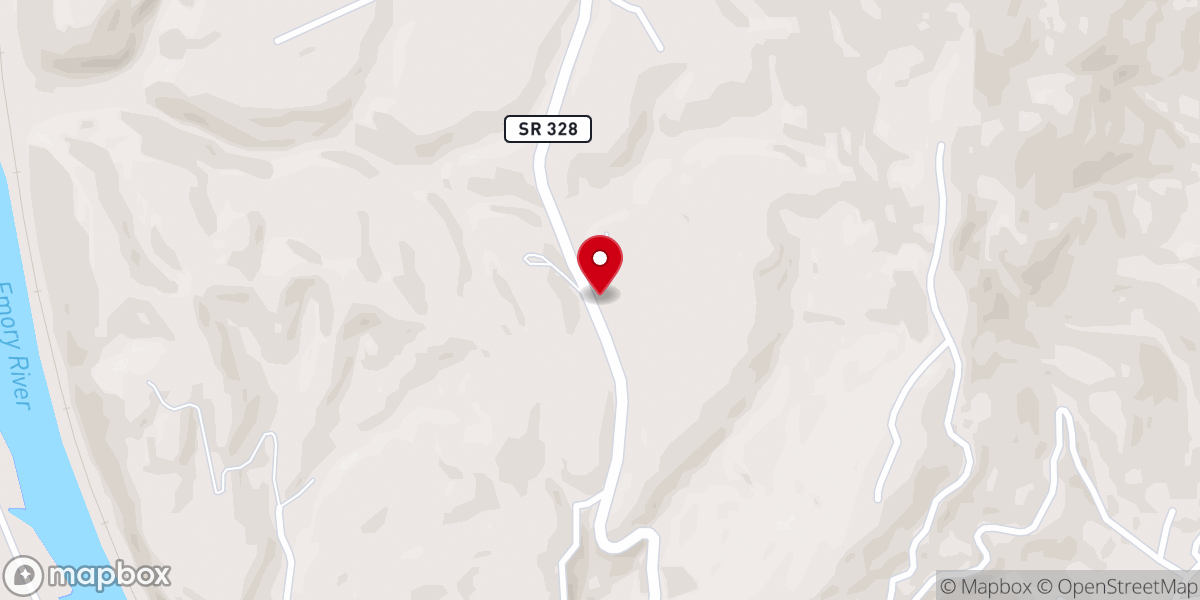 Map showing location of Bethel Baptist Church