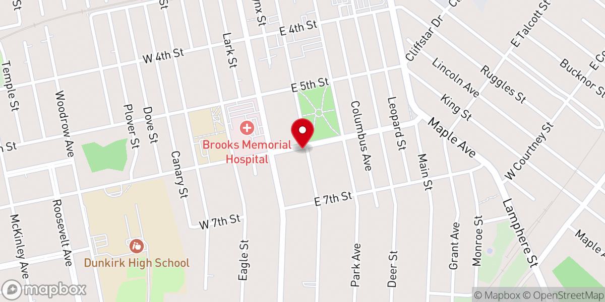 Map showing location of First United Methodist Church