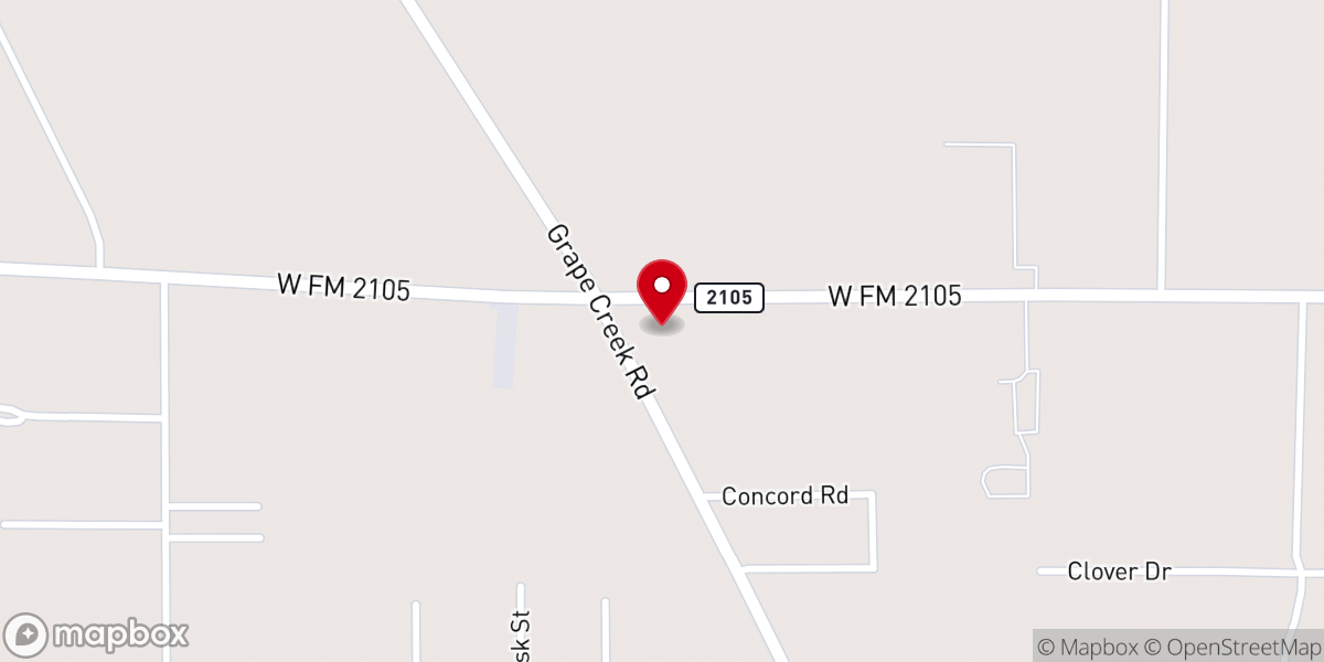Map showing location of Northridge Baptist Church