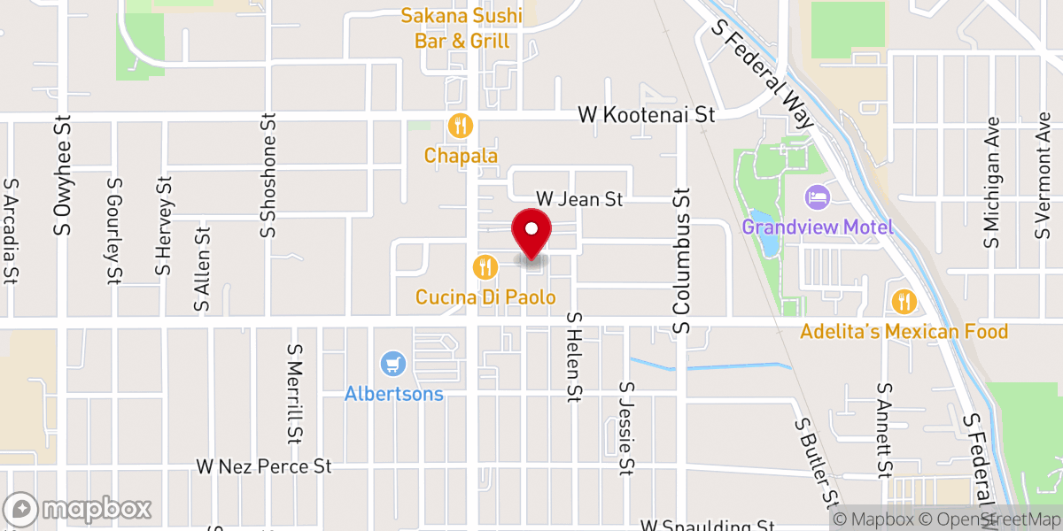 Map showing location of Light Mission Pentecostal Church of Boise