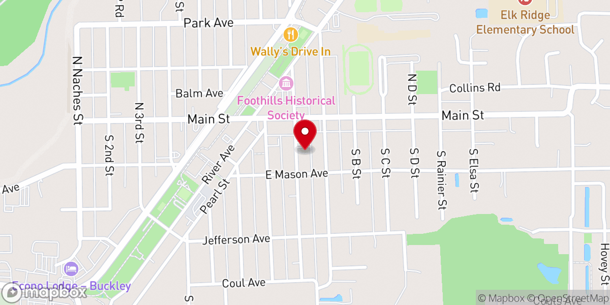 Map showing location of Community Presbyterian Church
