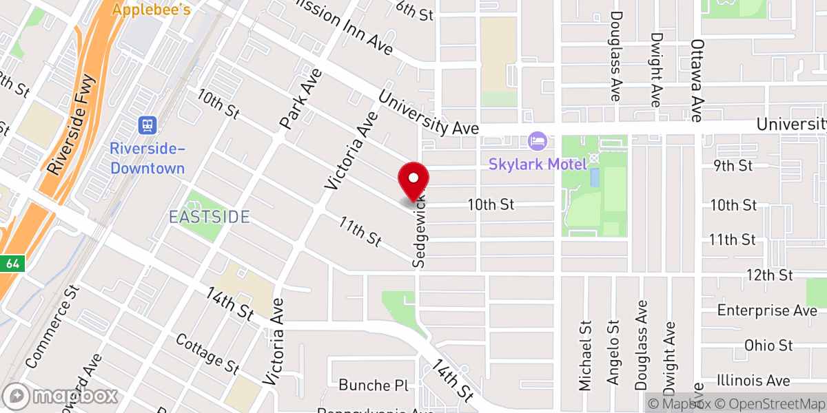 Map showing location of St John Missionary Baptist Church