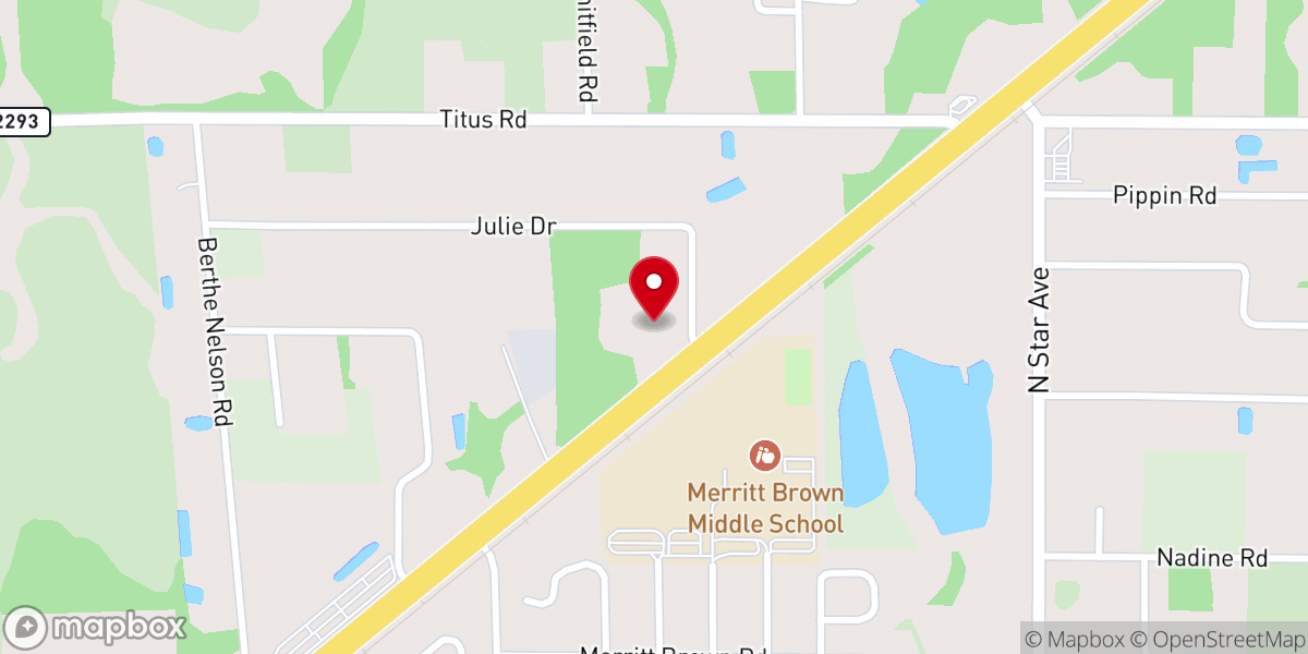 Map showing location of Our Lady of the Rosary