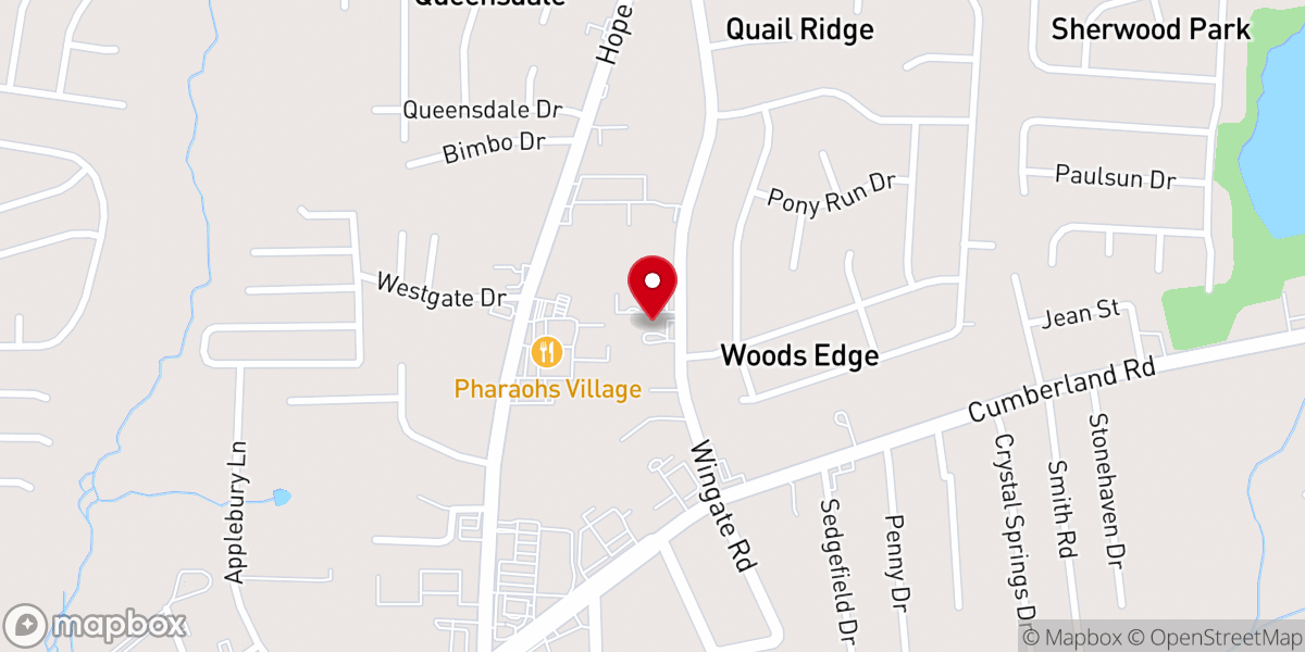 Map showing location of Wayside Manna Mission Church