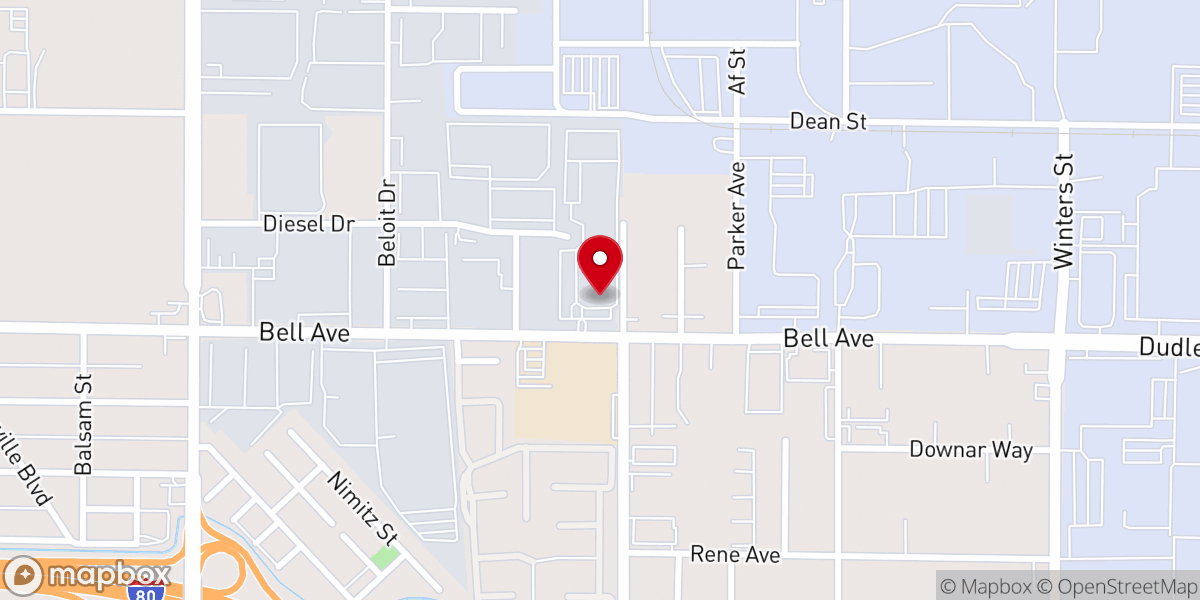 Map showing location of Sacramento Food Bank & Family Services