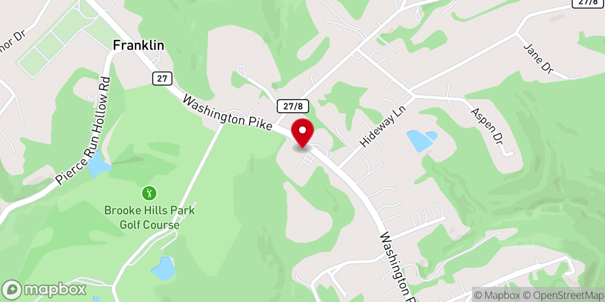 Map showing location of Brooke Hills Free Methodist Church