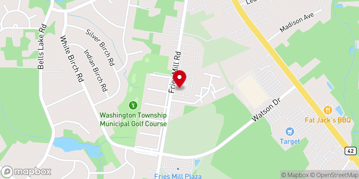 Map showing location of Kingsway Church Washington Township
