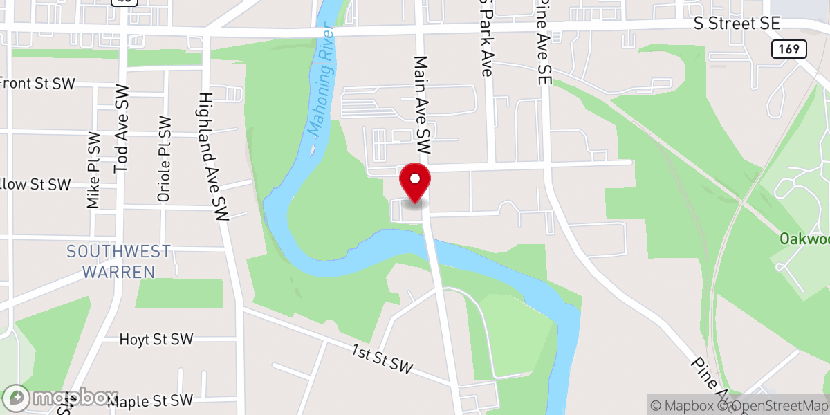 Map showing location of Restoration Christian Fellowship Church