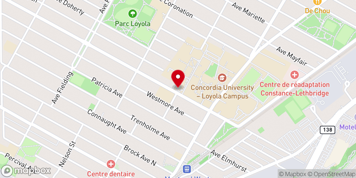 Map showing location of St. Ignatius of Loyola