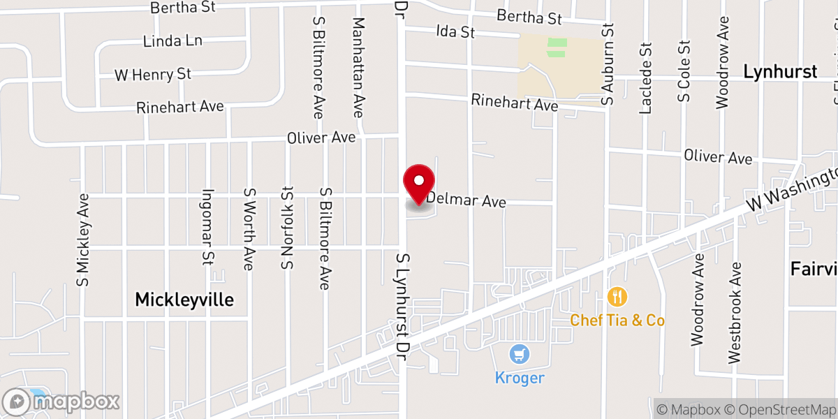 Map showing location of American Baptist Churches