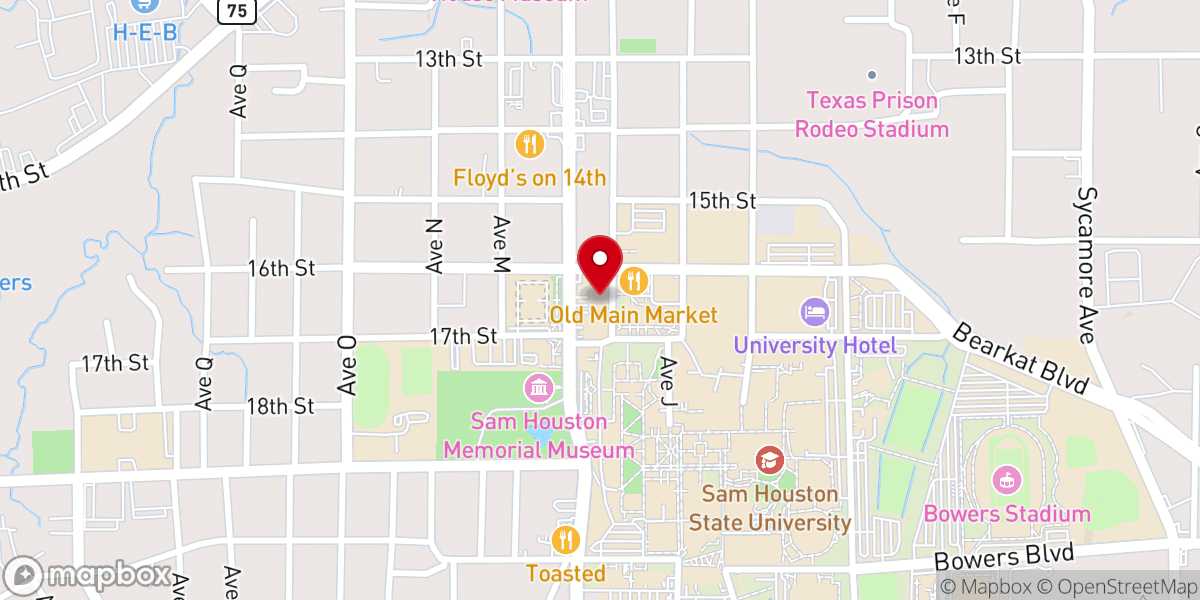 Map showing location of Episcopal Student Center