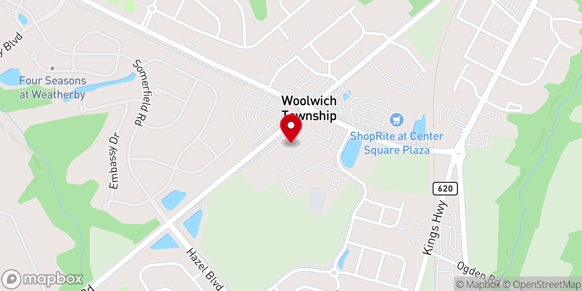 Map showing location of Woolwich Gardens Assisted Living