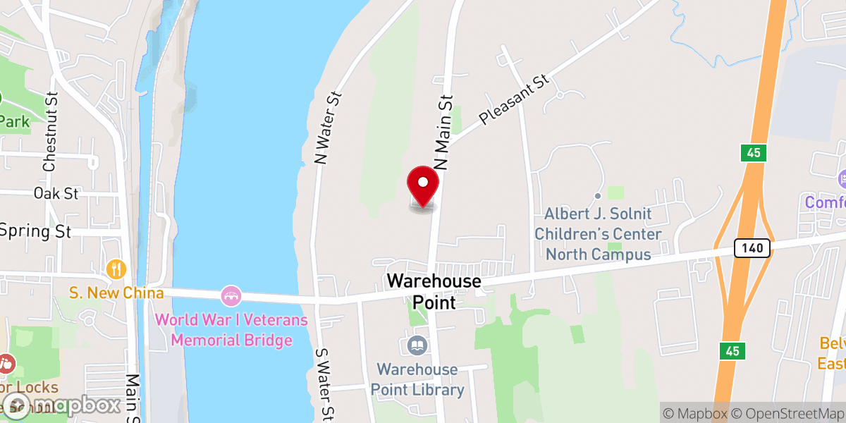 Map showing location of Wesley United Methodist Church