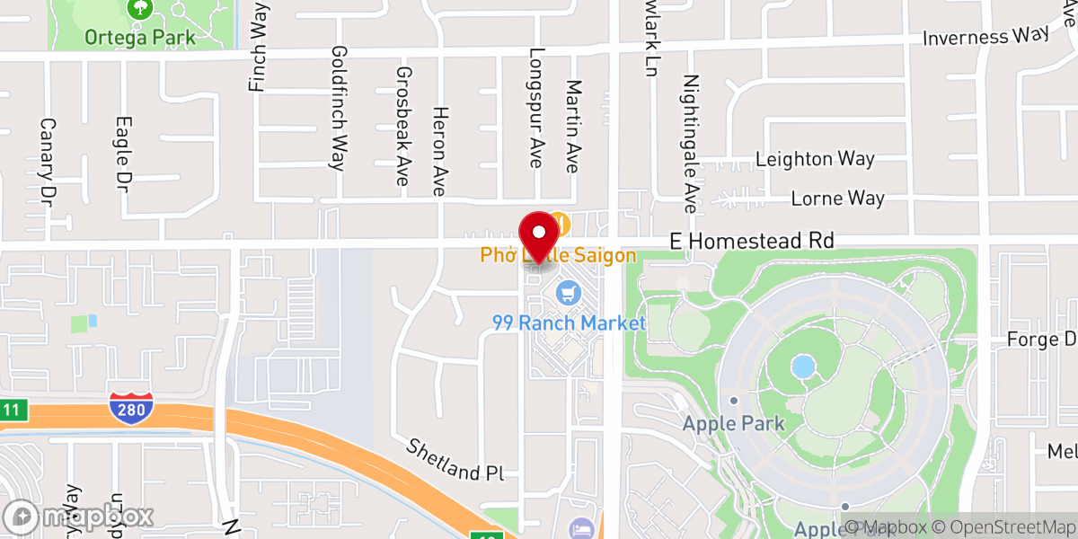Map showing location of Good Samaritan United Methodist Church