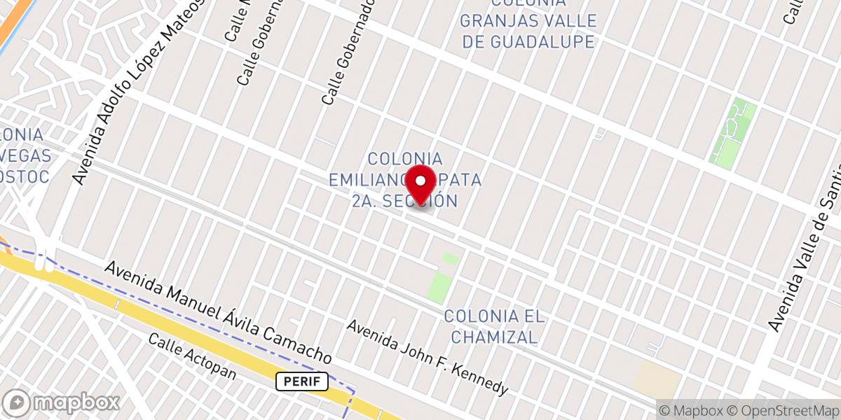 Map showing location of Iglesia cristiana evangelica Luz y Vida de Mexico