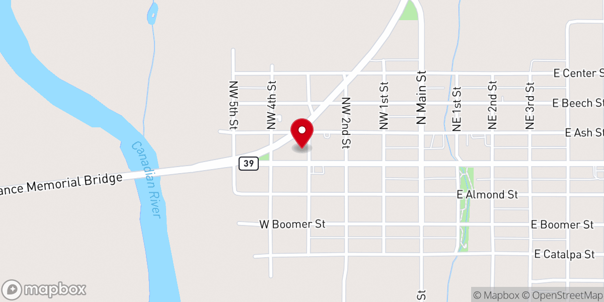 Map showing location of West Side Church of Christ