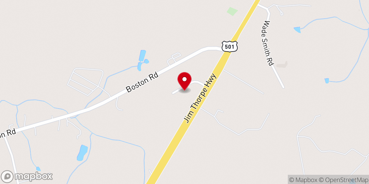 Map showing location of Overflow Worship Center