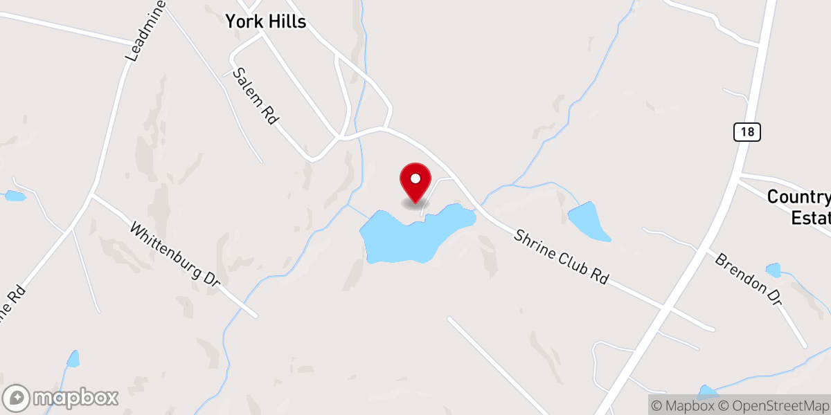 Map showing location of Cherokee Shrine Club