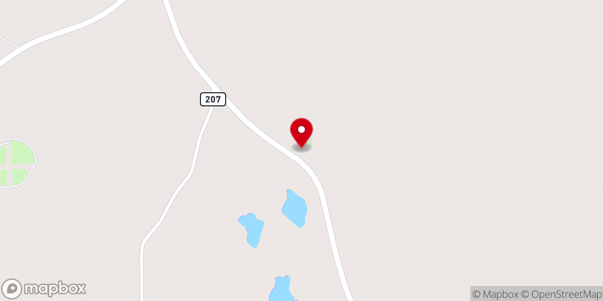 Map showing location of Jack Assembly of God Church