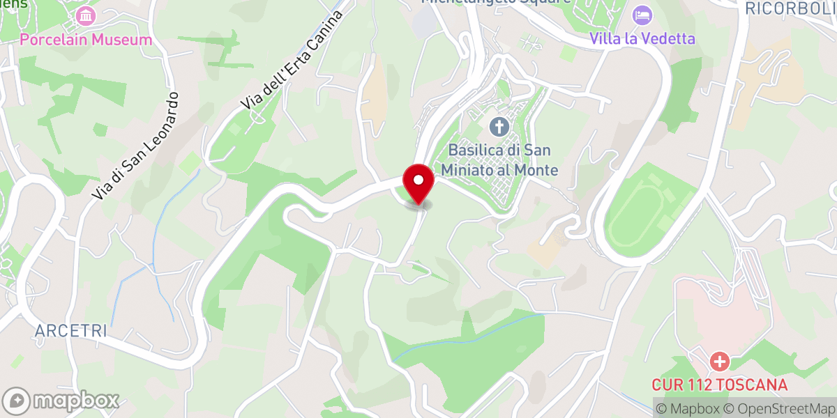 Map showing location of Oratório de Nossa Senhora