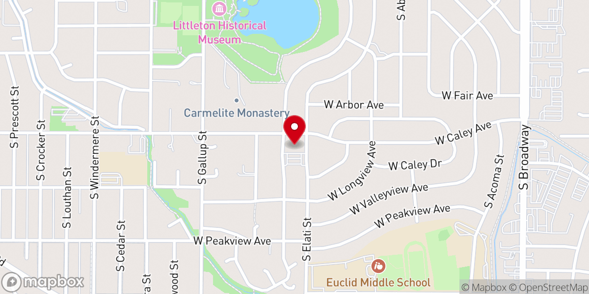 Map showing location of Holy Trinity Lutheran Church