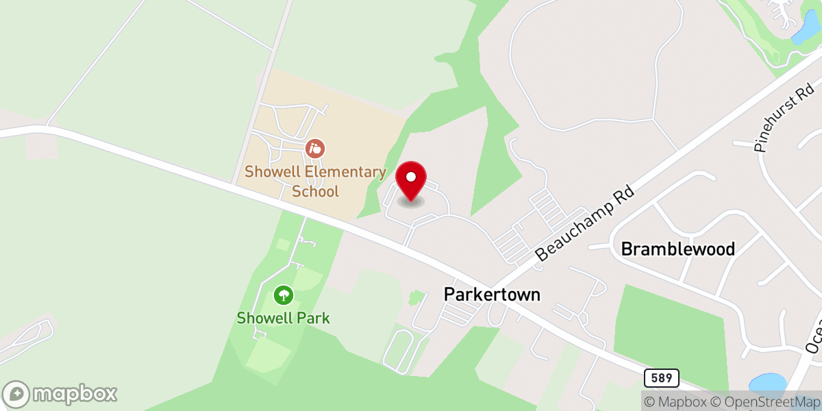 Map showing location of Most Blessed Sacrament Catholic School
