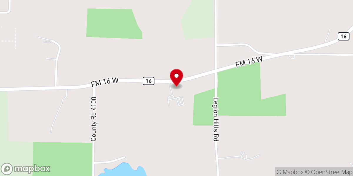 Map showing location of Rose Heights Church - Lindale